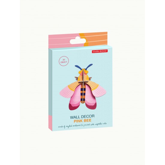 Studio ROOF Wall Decoration Small Pink Bee