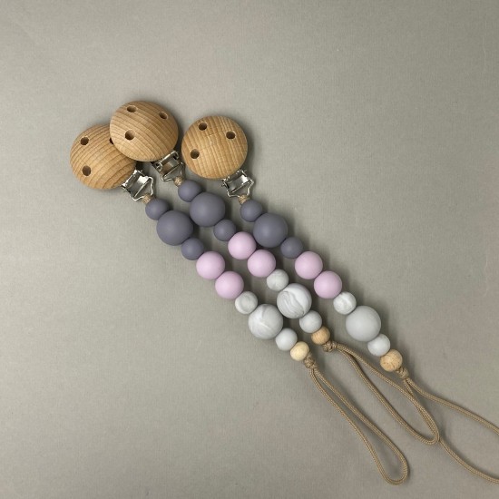 Pacifier Clip | Poppy Lilac