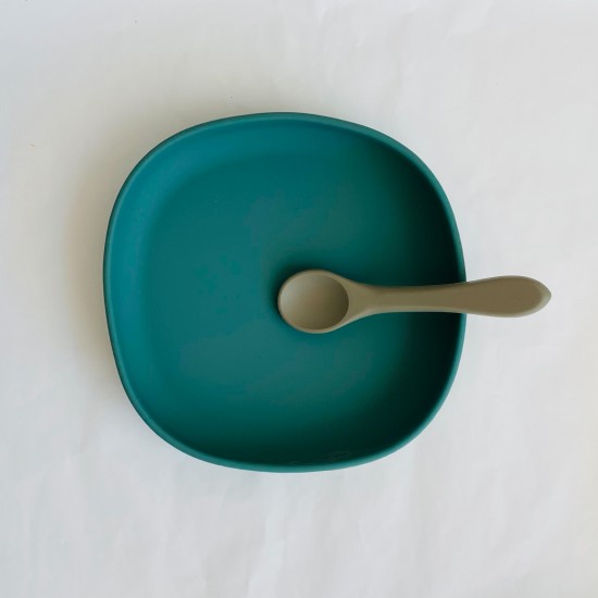 Toddler's Plate forest green