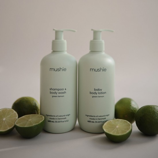 Mushie Baby Shampoo & Body Wash green lemon - 400 ml 