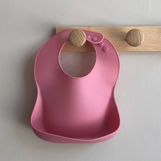 Silicone Bib  Nino Watermelon pink 