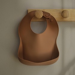 Silicone Bib Milk Chocolate 
