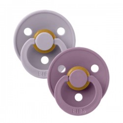 BIBS Pacifier 2 PACK - FOSSIL GREY/MAUVE (size 1) BIBS Pacifier 2 PACK - FOSSIL GREY/MAUVE (size 1)
