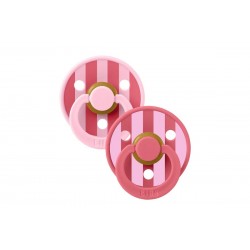 BIBS STUDIO COLOR Pacifier 2 PACK No2 - PINK/CORAL