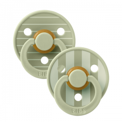 BIBS STUDIO COLOR Pacifier 2 PACK No2 - SAGE MIX