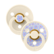 BIBS STUDIO COLOR Pacifier 2 PACK No1 - Jasmine Ivory Mix