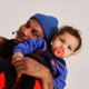 BIBS STUDIO COLOR Pacifier 2PACK No2 BABY BLUE/STEEL BLUE 
