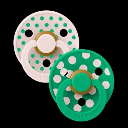 BIBS STUDIO COLOR Pacifier 2PACK No1 BABY PETAL/CACTUS