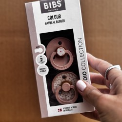 BIBS STUDIO COLOR Pacifier 2 PACK No2 - Jasmine Blush Mix