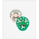 BIBS STUDIO COLOR Pacifier 2PACK No1 BABY PETAL/CACTUS