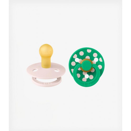 BIBS STUDIO COLOR Pacifier 2PACK No1 BABY PETAL/CACTUS