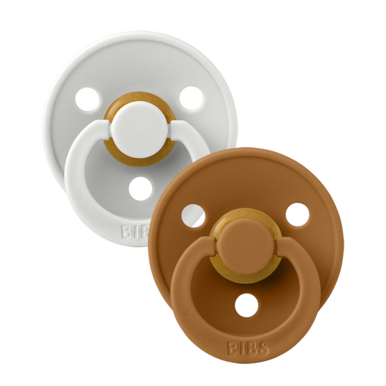 BIBS Pacifier 2 PACK - HAZE/CARAMEL (size 2) BIBS Pacifier 2 PACK - HAZE/CARAMEL (size 2)