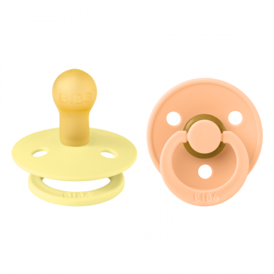 BIBS Pacifier Set - Sunshine / Peach  (size 1)