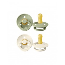 BIBS Pacifier Set - Ivory/Sage (size 1) BIBS Pacifier Set - Ivory/Sage (size 1)