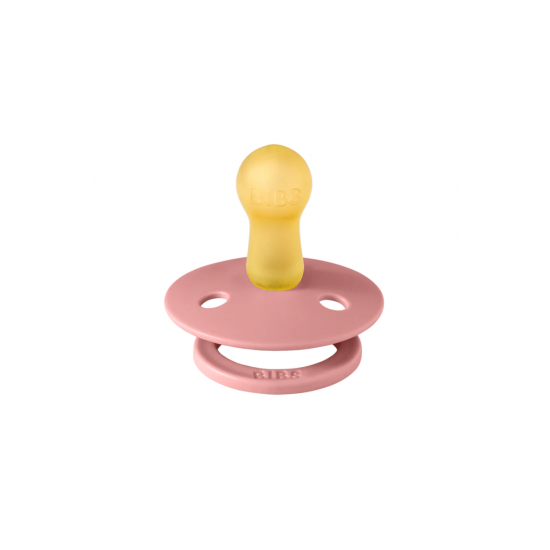 BIBS Pacifier Set - Dusty Pink / Coral (size 1) BIBS Pacifier Set - Dusty Pink / Coral (size 1)