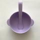 Silicone Bowl with lid | Nino Lilac 