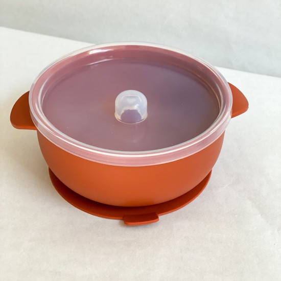 Silicone Bowl with lid | Nino Brick Silicone Bowl with lid | Nino Brick