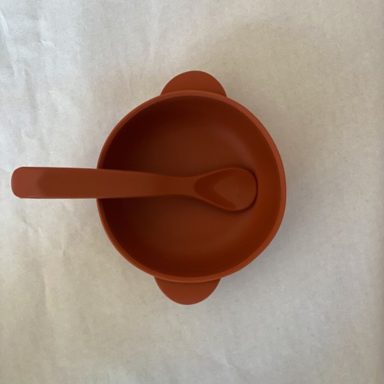 Silicone Bowl with lid | Nino Brick Silicone Bowl with lid | Nino Brick