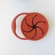 Foldable Silicone Snack Cup | Let's go out Rust Foldable Silicone Snack Cup | Let's go out Rust