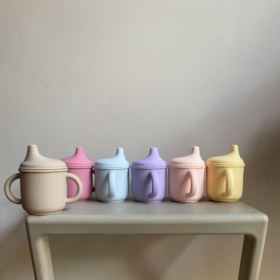 Silicone Sippy Cup with handles (pastels) Silicone Sippy Cup with handles (pastels)