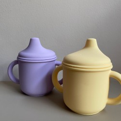 Silicone Sippy Cup with handles (pastels) Silicone Sippy Cup with handles (pastels)