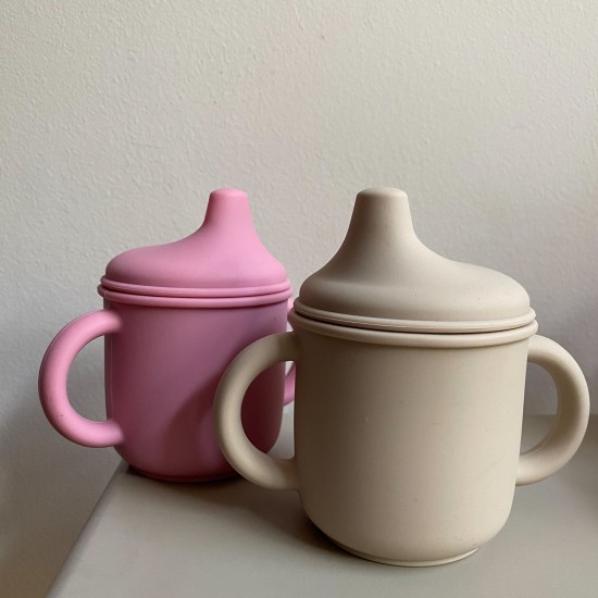 Silicone Sippy Cup with handles (pastels) Silicone Sippy Cup with handles (pastels)