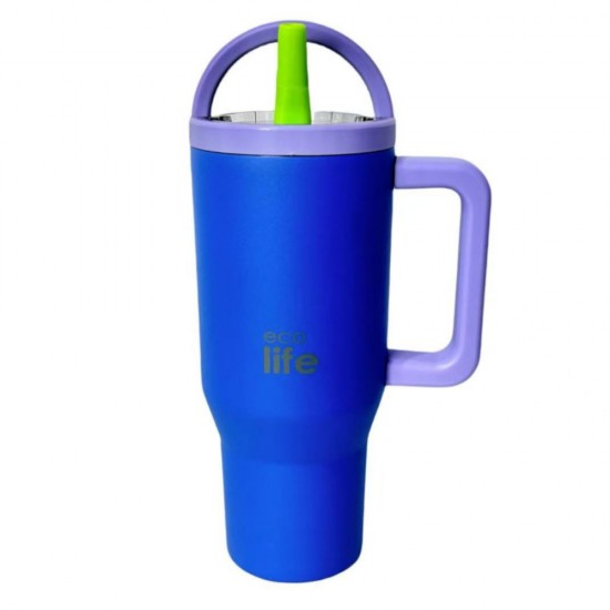 ECOLIFE 2HANDLES LID THERMOS TALL MUG MAGENTA 900ml ECOLIFE 2HANDLES LID THERMOS TALL MUG MAGENTA 900ml