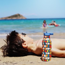 ECOLIFE Stones Thermos 550ml With Inner Straw 