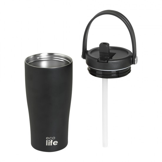 ECOLIFE Tumbler Thermos Black 600ml 