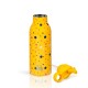 Ecolofe Dots In Yellow Thermos 550ml With Inner Straw 