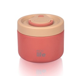ECOLIFE Round Food Thermos 650ml | coral