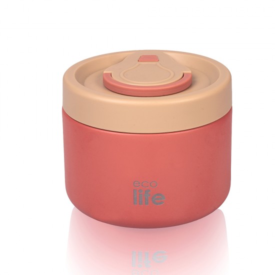 ECOLIFE Round Food Thermos 650ml | coral ECOLIFE Round Food Thermos 650ml | coral