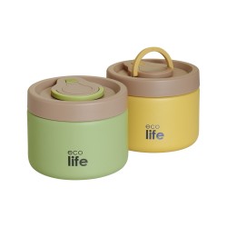 ECOLIFE Round Food Thermos 650ml | Green 