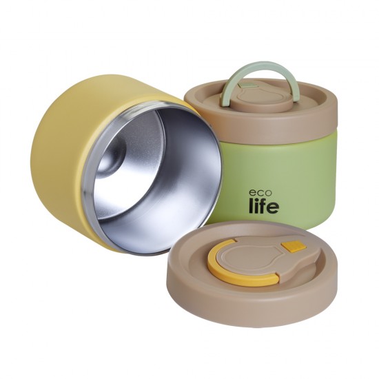 ECOLIFE Round Food Thermos 650ml | Green 