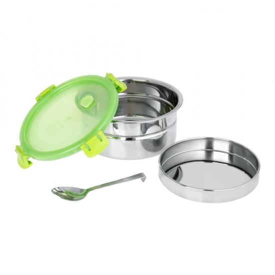 ECOLIFE LUNCHBOX STAINLESS STEEL 1LT WITH PLASTIC LID  