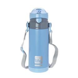 ECOLIFE KIDS THERMOS with straw Light Blue 400ml  ECOLIFE KIDS THERMOS with straw Light Blue 400ml