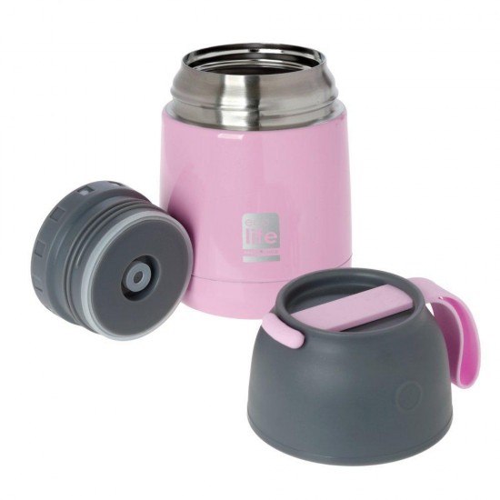 ECOLIFE Thermos Bowl Pink 450ml ECOLIFE Thermos Bowl Pink 450ml