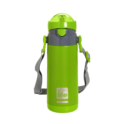 ECOLIFE KIDS THERMOS with straw Green 400ml  ECOLIFE KIDS THERMOS with straw Green 400ml
