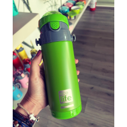 ECOLIFE KIDS THERMOS with straw Green 400ml  ECOLIFE KIDS THERMOS with straw Green 400ml