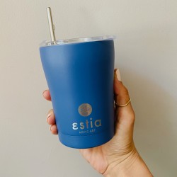 Estia Coffee Thermo Mug  Save The Aegean Denim Blue 350ml Estia Coffee Thermo Mug  Save The Aegean Denim Blue 350ml