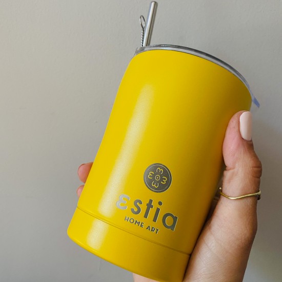 Estia Coffee Thermo Mug Save The Aegean Pineapple Yellow 350ml Estia Coffee Thermo Mug Save The Aegean Pineapple Yellow 350ml