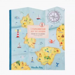 Moulin Roty Le Jardin Du Moulin Coloring & Sticker Book 3+ 