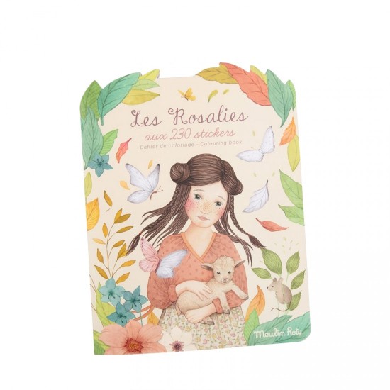 Moulin Roty Kid's Coloring Book 20 pages with 230 stickers 3+