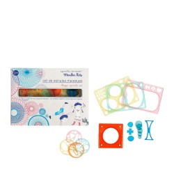 Moulin Roty Set Magic Spirals Stencils 5+ Moulin Roty Set Magic Spirals Stencils 5+