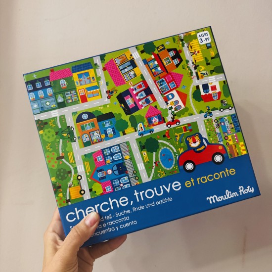 Moulin Roty Game - Seek, find & tell a story - Les Popipop 3-99+