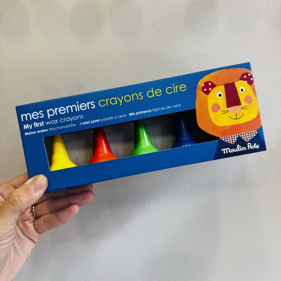 Moulin Roty My first 5 Wax Finger Crayons Moulin Roty My first 5 Wax Finger Crayons