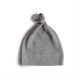 Mushie Ribbed Baby Beanie Gray melange