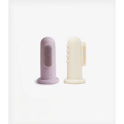 Mushie Finger Toothbrush Soft Lilac/Ivory Mushie Finger Toothbrush Soft Lilac/Ivory