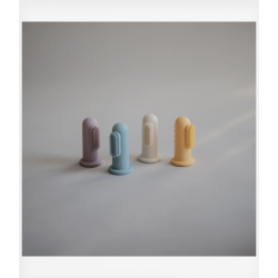 Mushie Finger Toothbrush Soft Lilac/Ivory