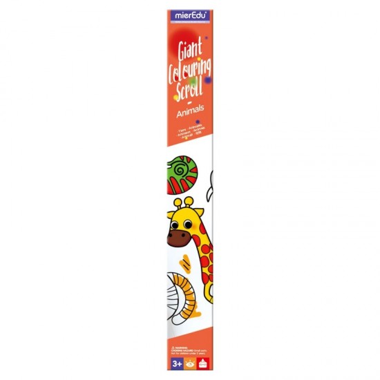 MierEdu Giant Colouring Scroll Animals